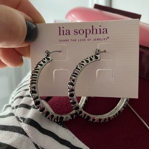 Lia Sophia Hoop Earrings